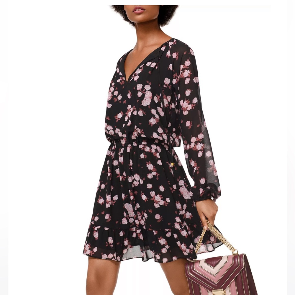 NWT - Michael Kors Rose Print Dress